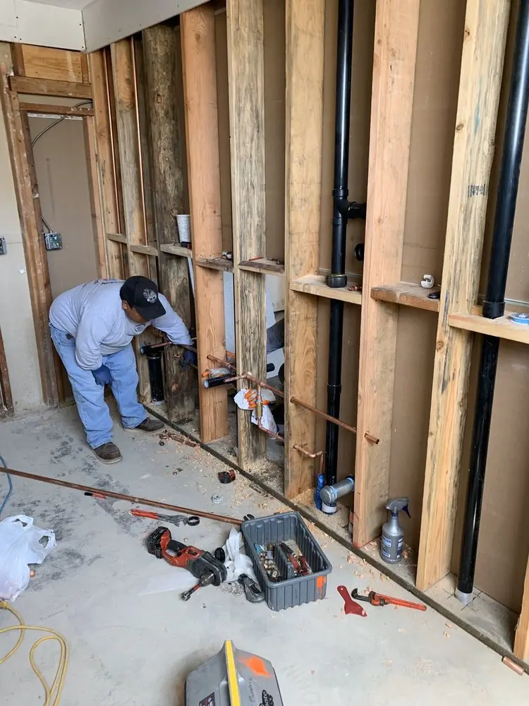 Commercial rough-in plumbing for Water Heater Replacement in Notre Dame